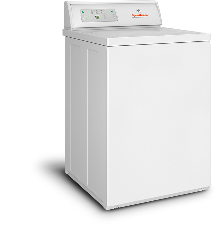 lave linge semi-professionel à chargement sur le dessus cuve suspendue Speed Queen LWN pour petite buanderie de particulier ou un gîte