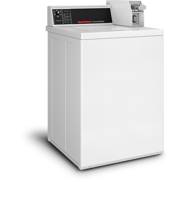 lave linge semi-professionel à chargement sur le dessus cuve suspendue Speed Queen SWN pour petite buanderie de particulier ou un gîte